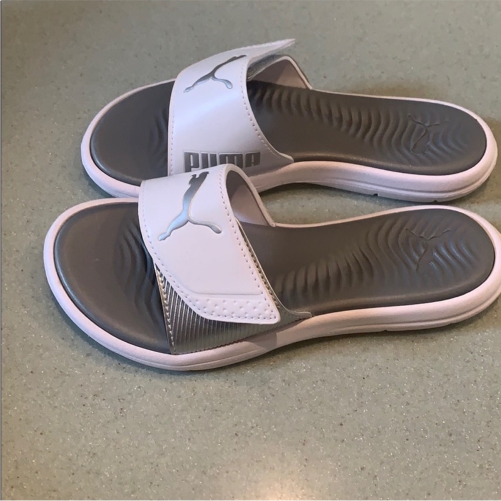 🤍PUMA SPORTS SLIDES with adjustable strap - Picture 3 of 4